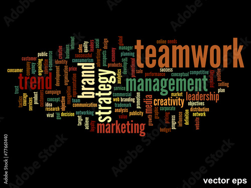 Vector onceptual business word cloud