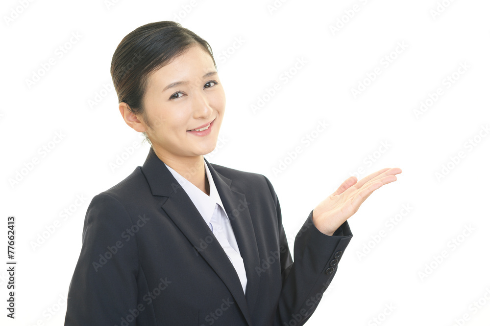 笑顔のOL 笑顔のOL