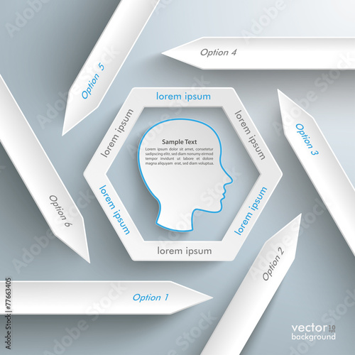 Six Arrows Hexagon Head