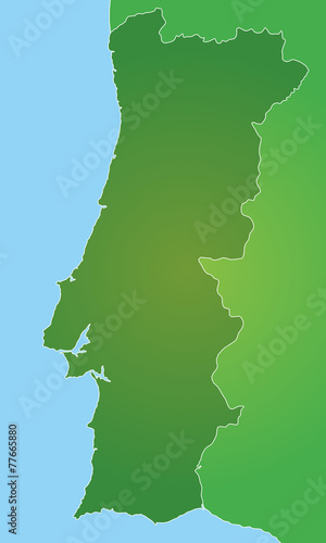 Portugal in Grün