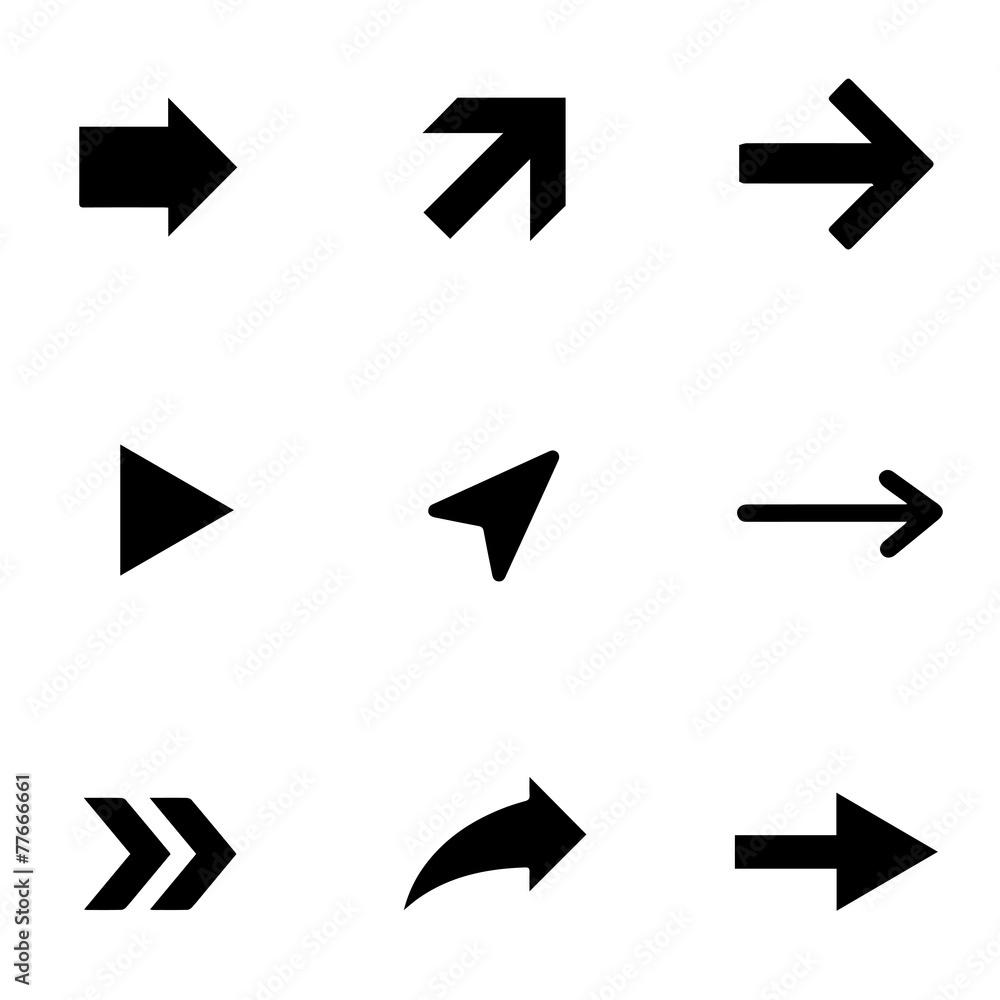 Arrow set vector Arrow set vector
