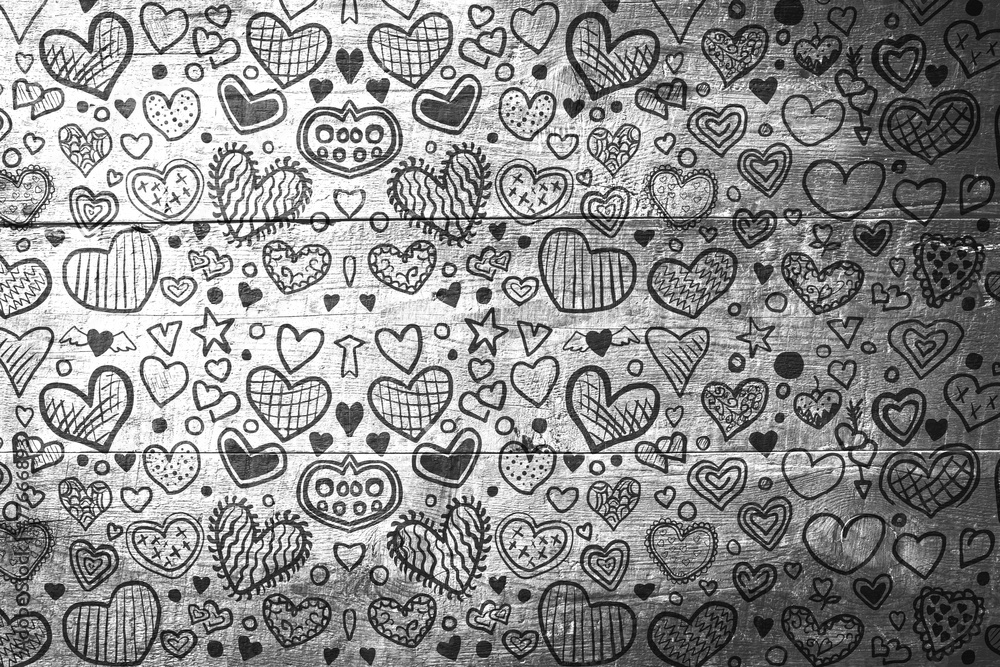 Obraz premium Composite image of heart pattern