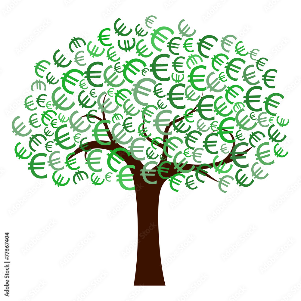 Naklejka Drzewo Euro