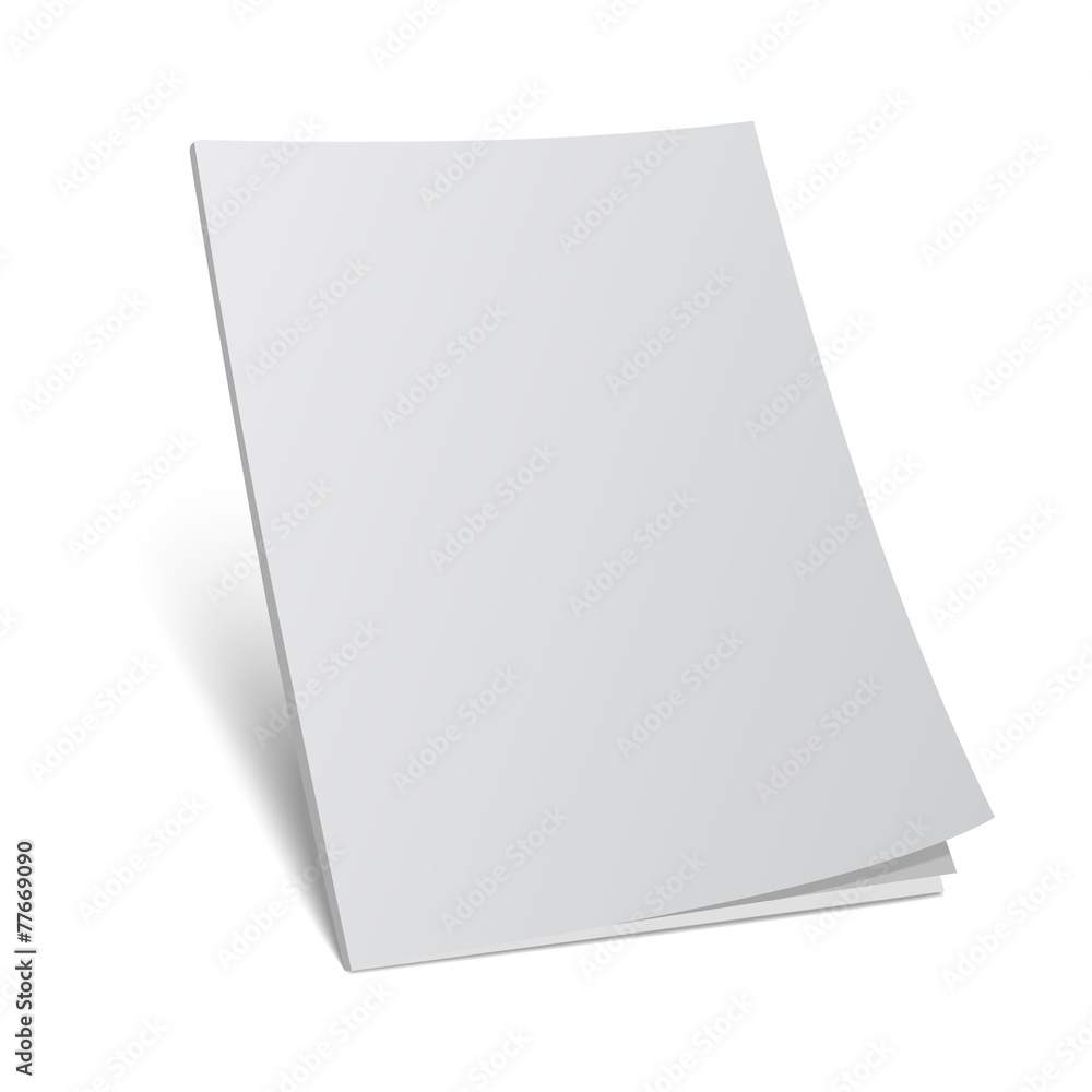 blank cover 3d magazine mock template - obrazy, fototapety, plakaty 