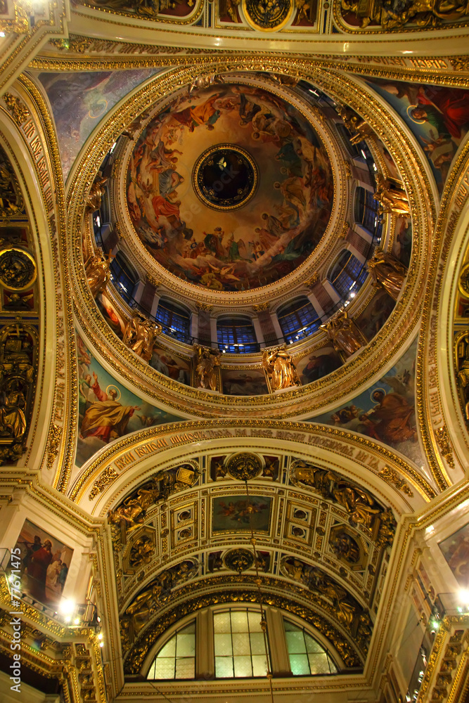 The decoration of St. Isaac's Cathedral.