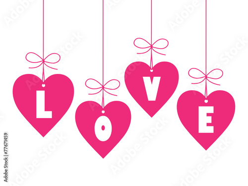 LOVE (day valentine romance hanging decorations)