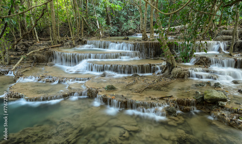 Tropical rainforest waterfall, Thailand