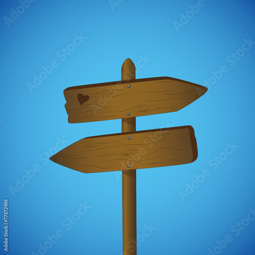 holzschild leer