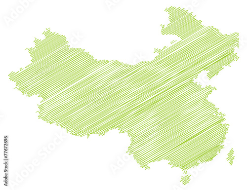 Landkarte *** scribbled China