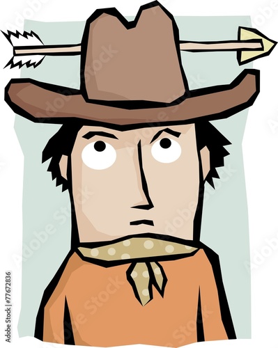 Cowboy with arrow