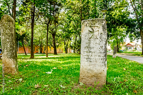 Maltese cross on headstone