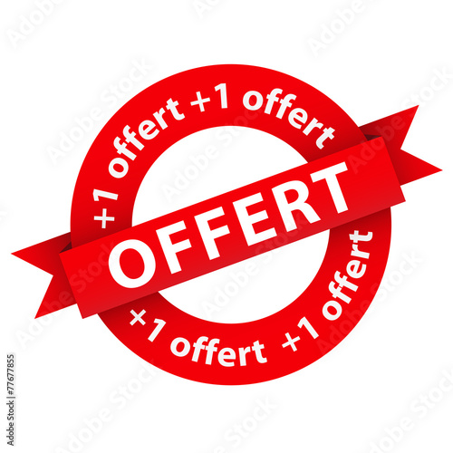 Bouton "+1 OFFERT" (un acheté gratuit offert gratis tampon)