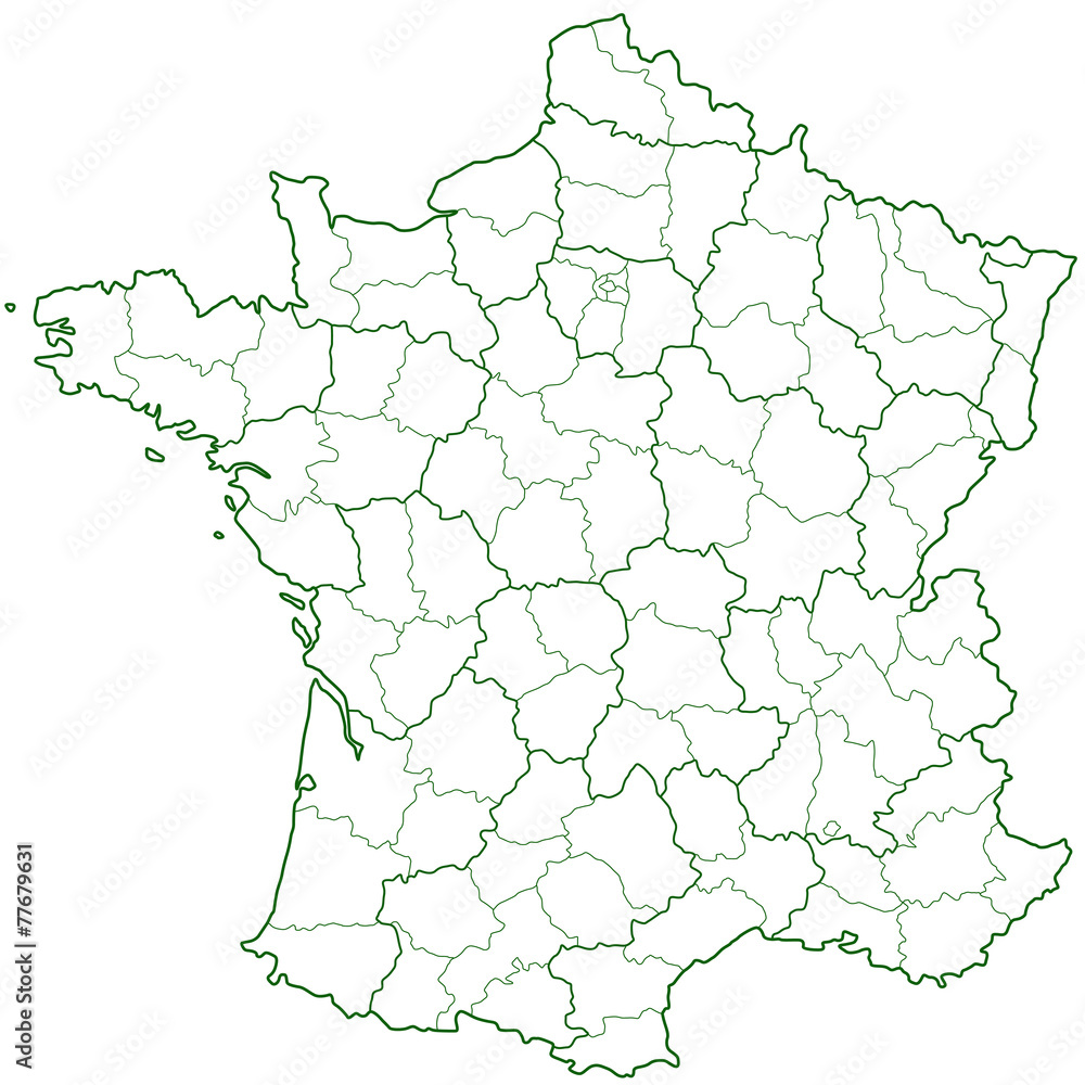 France contour map France contour map