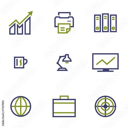 stock and market symbol line icon on white background vector