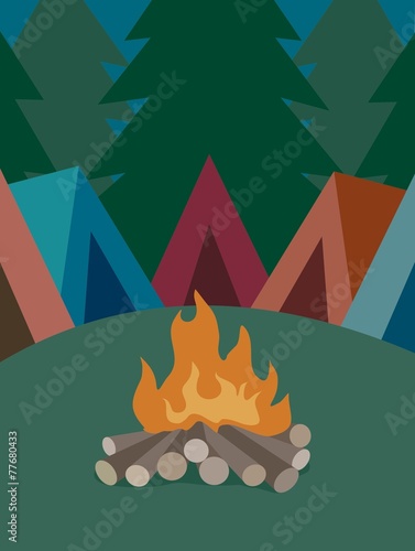 Camp fire