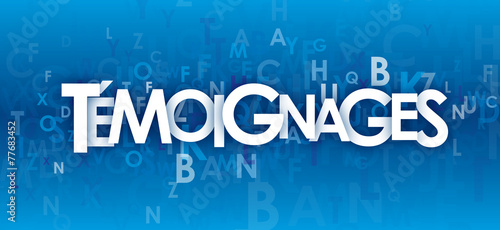 Icône TEMOIGNAGES (opinions avis service clients marketing)