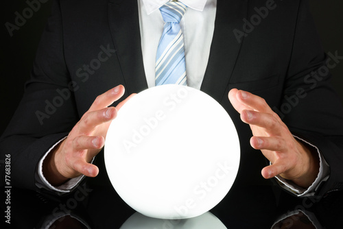 Φωτογραφία Businessman With Crystal Ball
