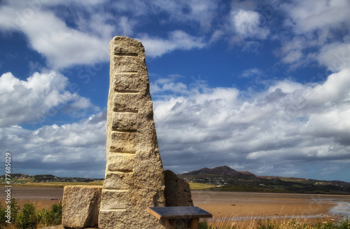 Ogham stone, Carrickart, Co. Donegal, Ireland