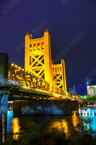 Golden Gates drawbridge in Sacramento