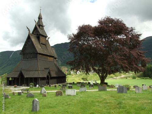 Iglesia vikinga de madera en Vik