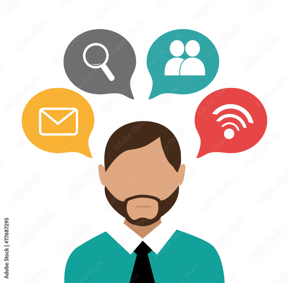 Social network design, vector illustration. Social network design, vector illustration.