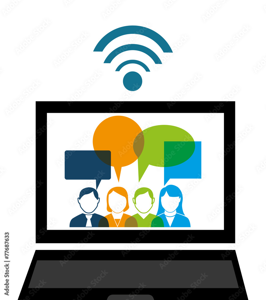 Social network design, vector illustration. Social network design, vector illustration.