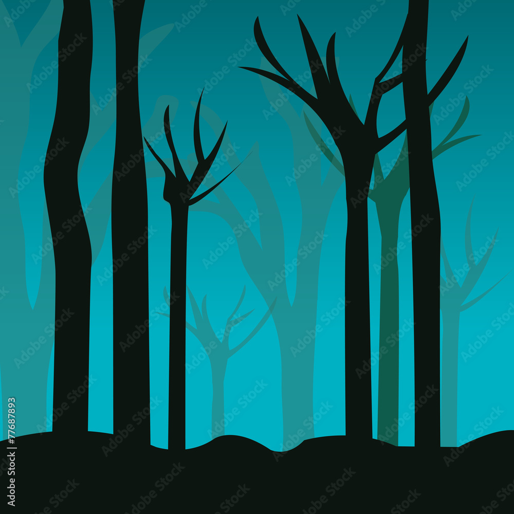 Forest design, vector illustration.