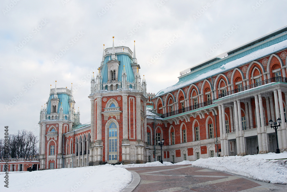 View of Tsaritsyno park in Moscow