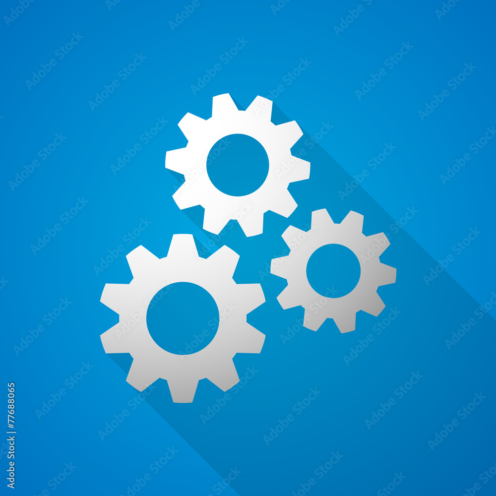 Cog and setting sign Cog and setting sign