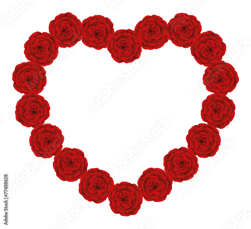 Fototapeta Naklejka Na Ścianę i Meble -  Red Roses Heart