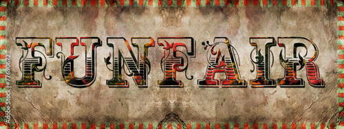 Grungy illustration for funfair,carnival, circus etc