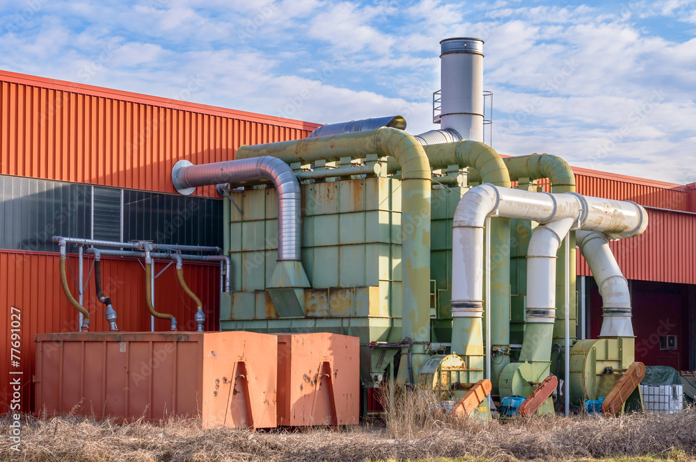 System of filtration of a factory System of filtration of a factory
