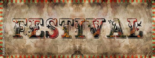 Grungy illustration for funfair,carnival, circus etc