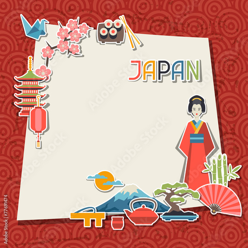 Japan background design.