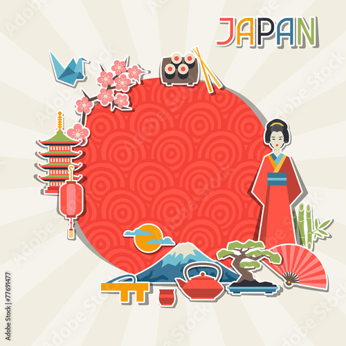 Japan background design.