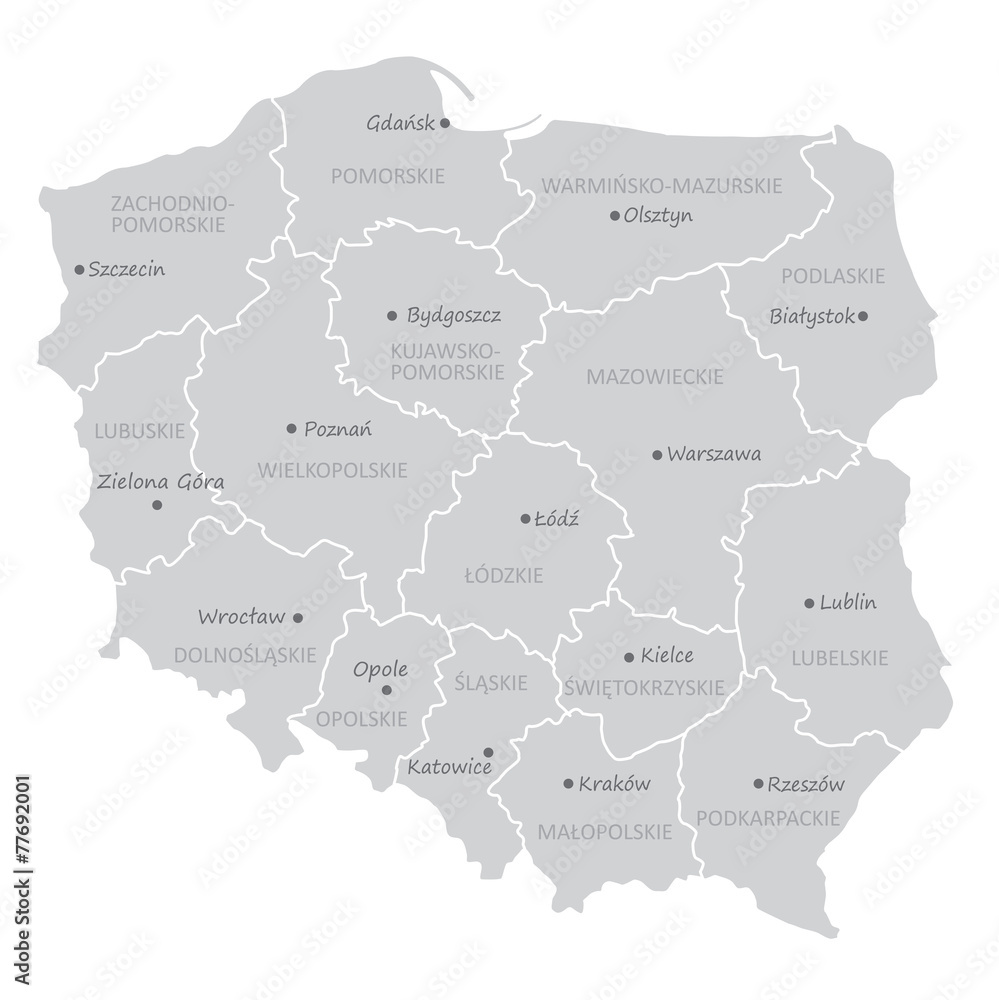 podział administracyjny polski, województwa