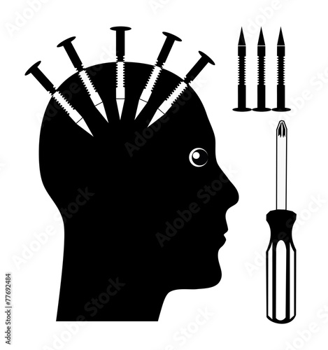 Принти на полотні Mind Control, Brainwashing, Torture