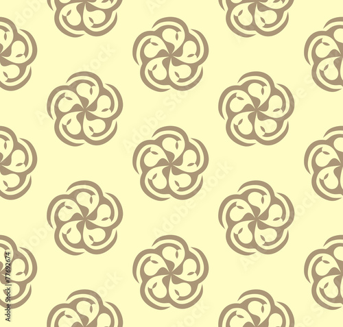 Floral Coffee Pattern photo