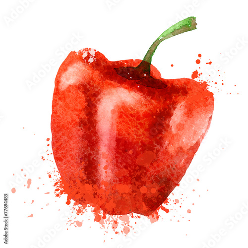 pepper vector logo design template. nutrition or food icon.