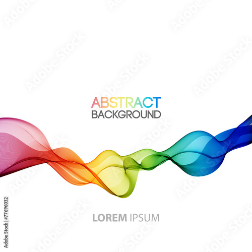 Abstract smoky waves  background. Template brochure design