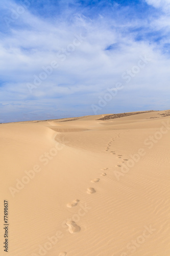 Sand desert in Viana Boavista, Cape Verde