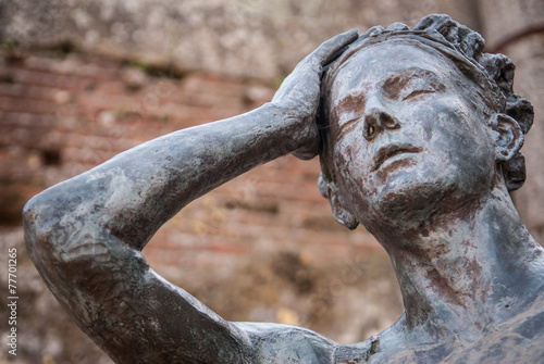 statue in the Roman theater of Merida