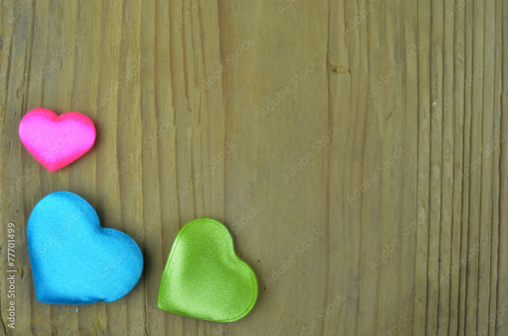 Fototapeta premium color hearts