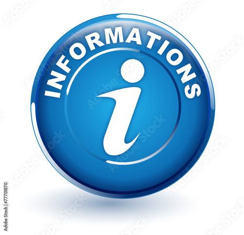 informations sur bouton bleu
