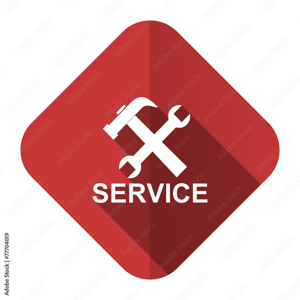 Fototapeta premium service flat icon