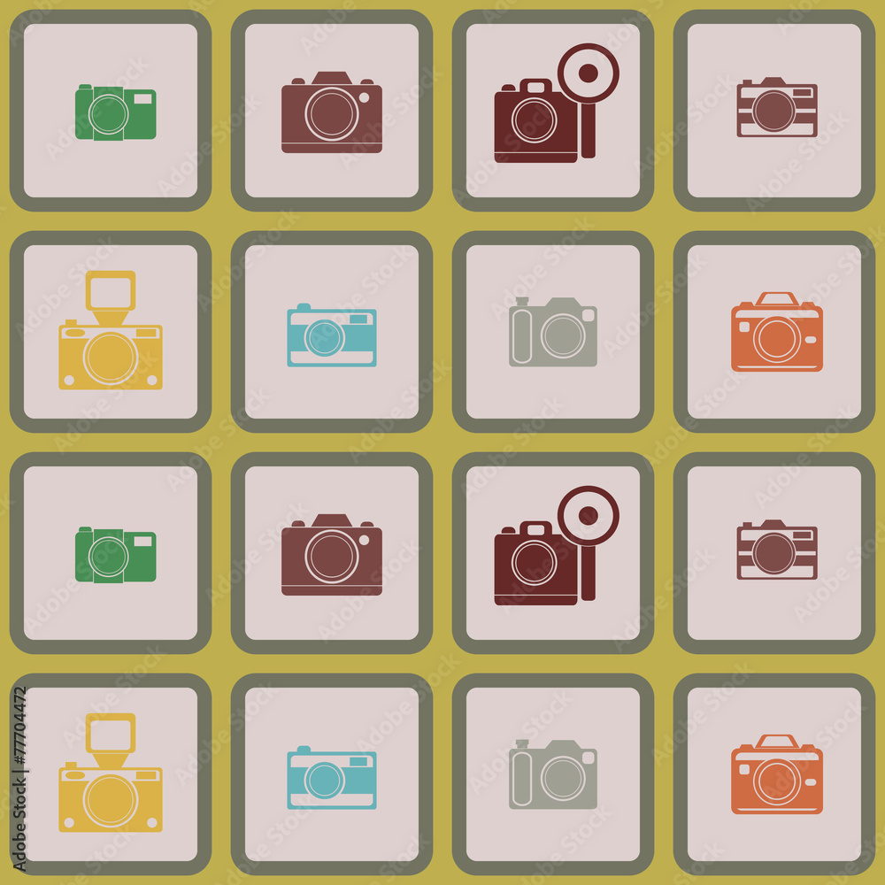 seamless background with photo camera symbols for your design seamless background with photo camera symbols for your design