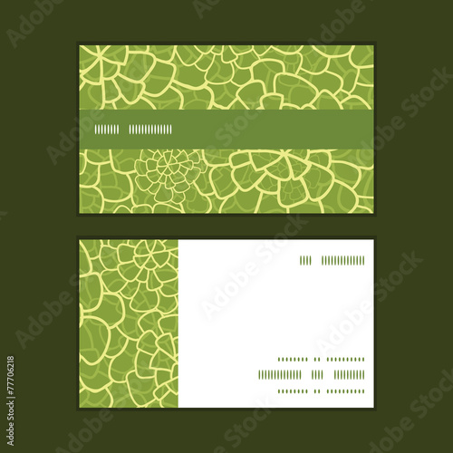 Vector abstract green natural texture horizontal stripe frame