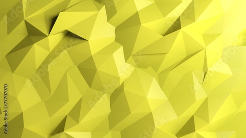 Abstract yellow low poly background