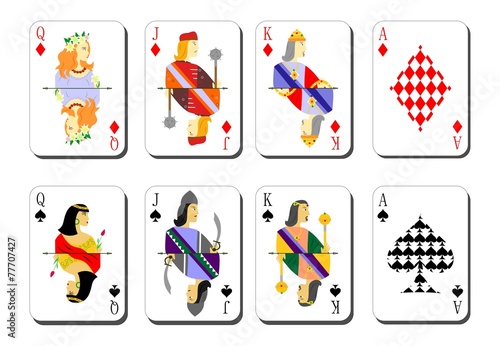 playing cards bubi peaks