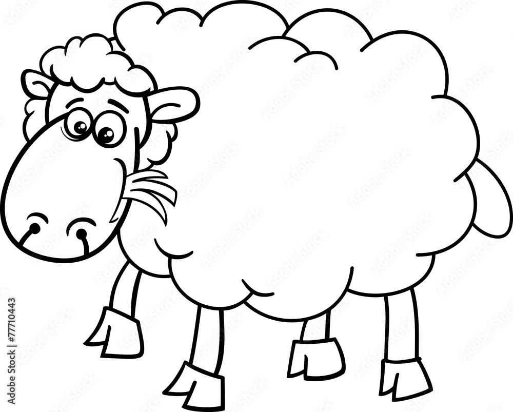 sheep farm animal coloring page sheep farm animal coloring page